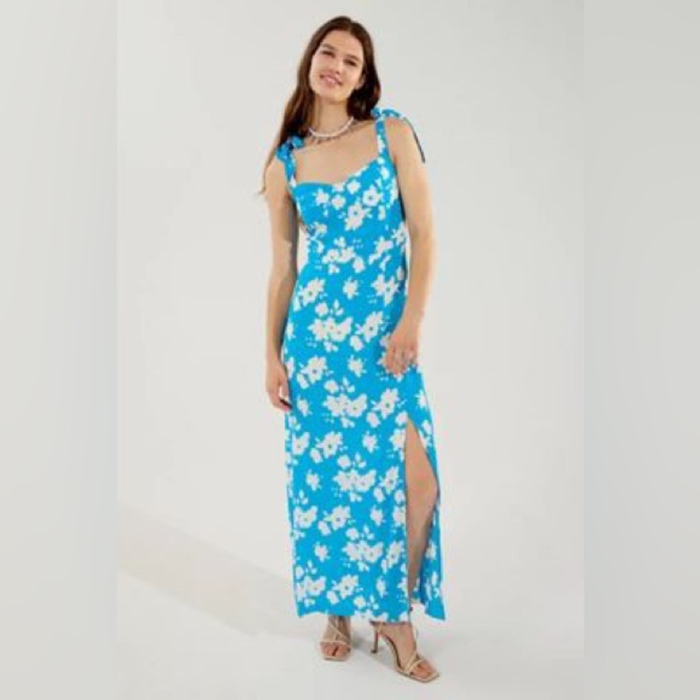 Urban outfitters Floral Side Slit Maxi Dress